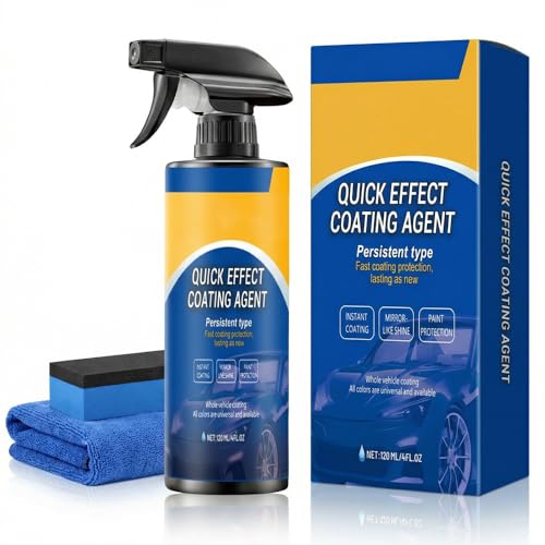 Quick Effect Car Coating Spray Waterless Wash & Polish Car Coating Spray for Shine & Protection Quick Acting Paint Protection and Glass Cleaner (1pcs)
