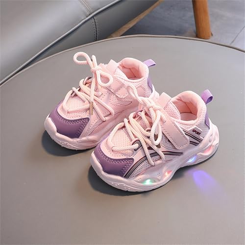 Betadog Girls Glitter Sneakers Lightweight Kids Tennis Shoes Kids Athletic Shoes Youth Girls Slip-On Athletic Sneakers (Pink-9, 5.5)4