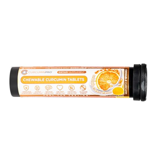 curcuminpro Chewable Tablets | BioSoluble Organic Turmeric Curcumin | Sugar-Free