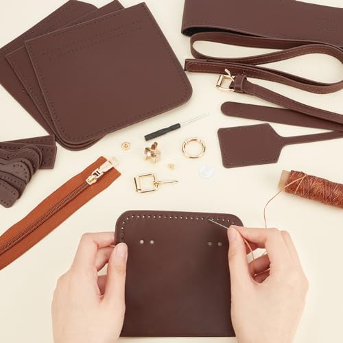 WADORN DIY Leather Shoulder Bag Making Kit - Image 4