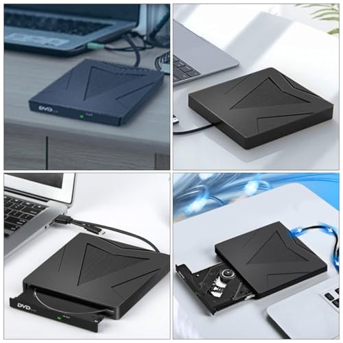 Unidad externa DVD CD USB 3.0 tipo C portátil miniatura 6