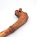 Norse Tradesman Solid Willow Wood Viking Cane - Rustic Dragon's Head Walking Staff