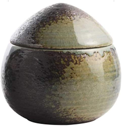 YIHANSS Pot de Arcilla Cerámica de cerámica Cazuela Mini Cacerola con cazuela Redonda de Tapa con Cubierta de gres Sopa de Vapor de cerámica Personal (Color: a)