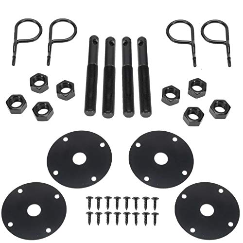 Black Hairpin Hood Pin Kit 2 PK
