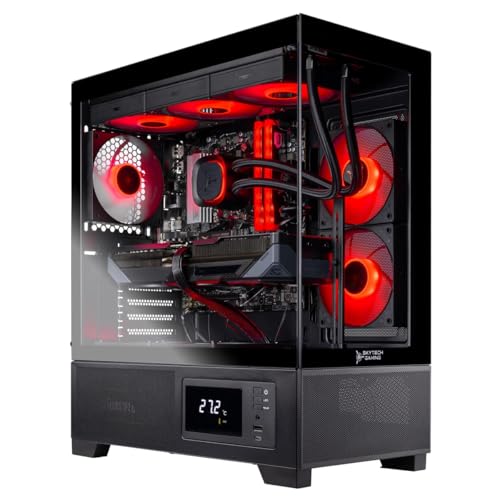 Image of Skytech Gaming Azure 3 Plus Gaming PC, Intel i7 14700F 2.1GHz, NVIDIA RTX 5070 12GB, 2TB Gen4 NVMe SSD, 16GB DDR5 RAM 6000, 850W Gold ATX 3 PSU, 360 ARGB AIO, Wi-Fi, Win 11, Desktop