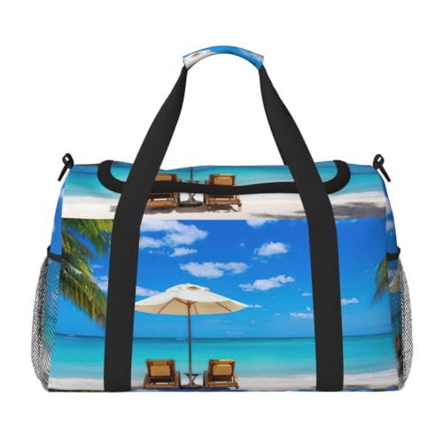 Bolsa de viaje con palmeras perfecta para tus escapadas de fin de semana y días de playa