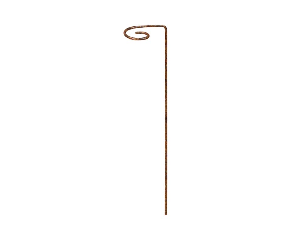 Plant Supports Props for Holly Hocks, Lillies, Iris, Gladiolus, etc - Strong Metal Garden Supports - Made of Raw Steel Designed to Rust (24" (61cm) Tall)