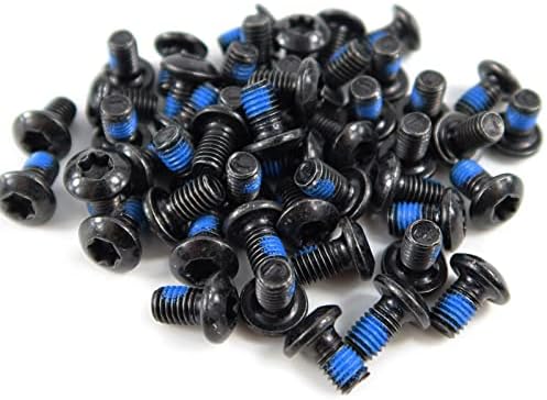 NEPIVDOS 50Pcs Bike Disc Brake Rotor Bolts M5 x 10mm Bicycle Rotor Screw T25 Bicycle Disc Screw for Road Bike Mountain Bike
