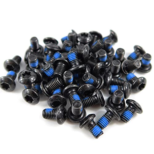 Nepivdos 50Pcs Bike Disc Brake Rotor Bolts M5 X 10Mm Bicycle Rotor Screw T25 Bicycle Disc Screw For Road Bike Mountain Bike #TOP14