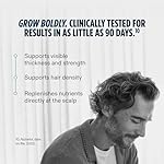 Nutrafol Men's Hair Serum, Clinically Tested to Support Visibly Thicker Hair and Scalp Coverage, Lightweight and Non-Greasy, for Daily Use - 30mL, 1 Bottle - Image 2