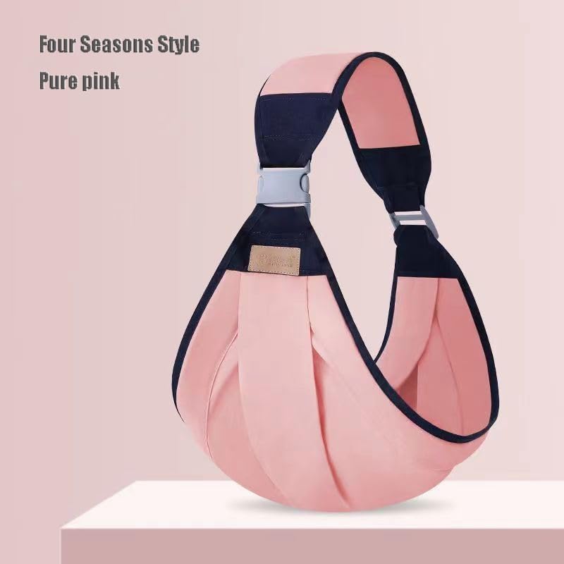 Miniatura 3 de Correa portadora de cadera para bebé, algodón y malla, diseño en forma de M, ajustable 51.9-64.1 pulgadas (gris)