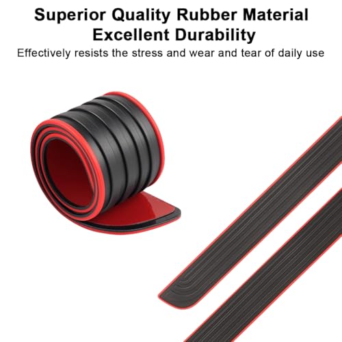 Image of STHIRA Car Door Sill Protector, Self-Adhesive, Pack of 4, 20.5 /14.7 in