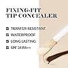 LUNA Long-Lasting Fixing-Fit Tip Concealer (#01 Vanilla) Korean Makeup, Buildable Coverage & Semi-Matte Finish, Under Eye & Dark Circles with High Adherence, 0.26 Oz