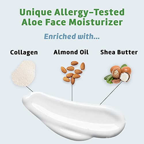 De La Cruz Aloe Vera Face Moisturizer - Natural Aloe Cream For Face, Hands And Body, 4 Oz #TOP4