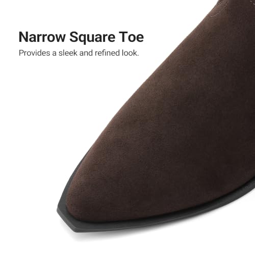 DREAM PAIRS Suede Knee High Fall Tall Boots for Women,Dark Brown,6.5 - image 4