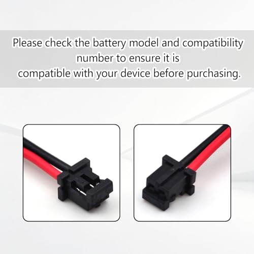 2-Pack Batería de litio ER6V 3.6V 2700mAh con conector negro miniatura 5