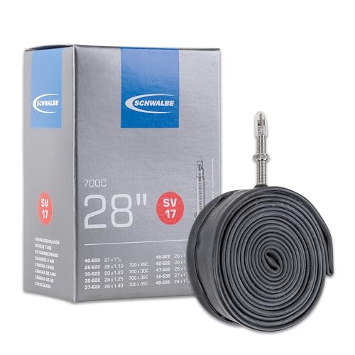 Schwalbe Cámara de Aire para Bicicleta, válvula de 28'