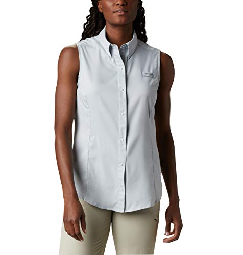Columbia Women s PFG Tamiami Sleeveless Shirt, Cirrus Grey, Medium