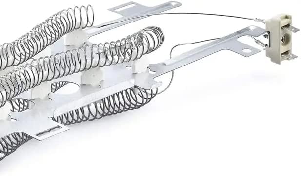 Close-up of the electrical terminals on the heating element