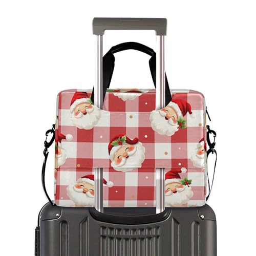 Maletín para portátil con estampado navideño Buffalo Check miniatura 3