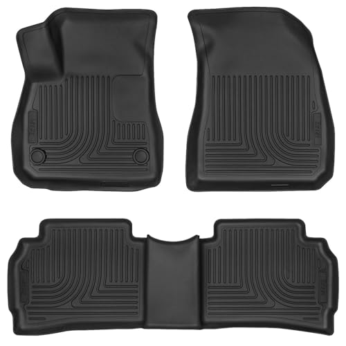 Husky Liners Weatherbeater Floor Mats | Fits 2016-2025 Chevrolet Malibu | Front & 2nd Row, 3-pc Black - 99191
