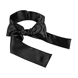 Freebily Blindfold Eye Satin Mask Sex Couple Games Love Cosplay Cover Band Tie Black One Size