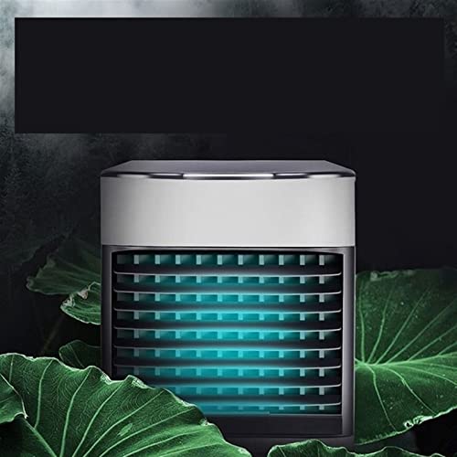 Image of ZAPORA Mini Air Conditioner - Portable, Oscillating Desk Air Conditioner - White - Personal - 3 Speeds - Residential Use