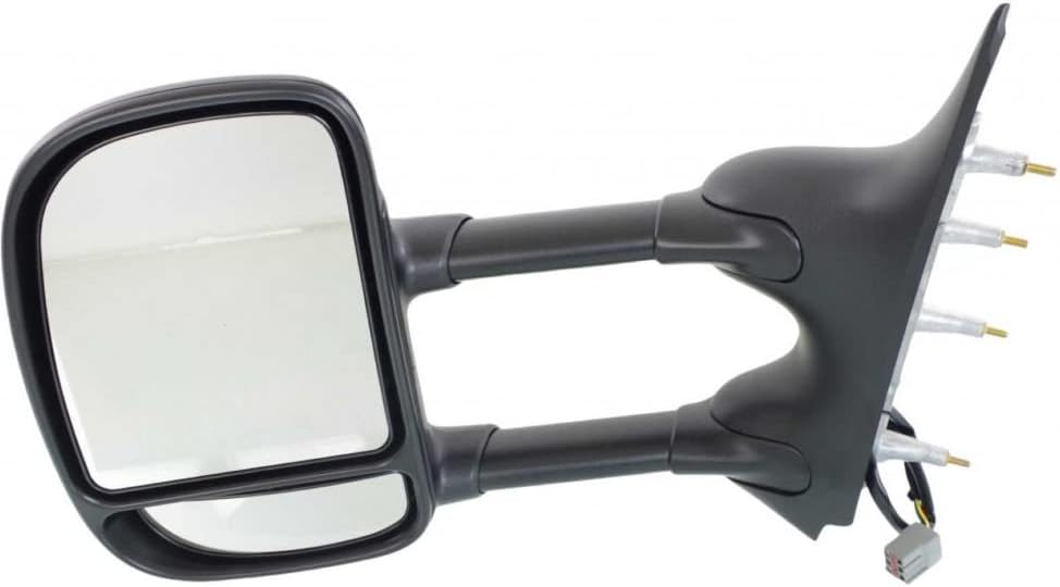 For Ford E-150 2009 10 11 12 2013 Door Mirror Driver Side | Power | Non-Heated | Telescoping | Replacement For 9C2Z 17683 CA | FO1320329