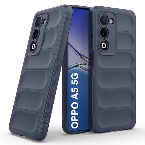 Image of Zapcase Back Case Cover for Oppo A5 5G | Compatible for Oppo A5 5G Back Cover | Liquid Silicon Magic Case with Camera Protection | Sapphire