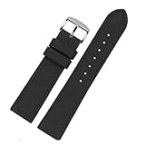 Correa de reloj de nailon + capa inferior de cuero Compatible con pulsera enlatada Seiko 5 correas de 18mm 20mm 22mm 23mm 24mm(Black1,22mm)