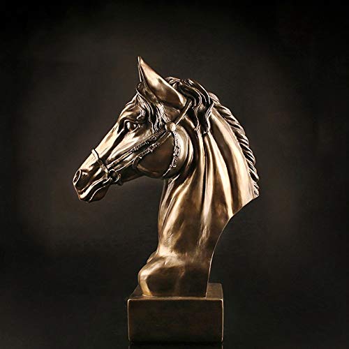 Cheval en cuivre pur pour bureau une decoration luxueuse de reussite en affaires