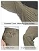 HARD LAND Men's Tactical Pants Stretch Ripstop with 14 Multi Pockets Water Resistant Outdoor Work Cargo Pants Khaki 36W×30L