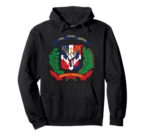 Wappen Republica Dominicana Bandera Dominikanische Flagge Pullover Hoodie