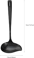 Vista 4 de Cucharón pequeño para salsa, cucharón de acero inoxidable con boquilla, cucharón de sopa para salsa, cuchara de decoración de postres, cuchara