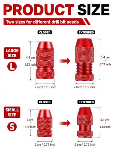 Topes de perforación ø 2-11mm con ajuste variable para evitar traspasar paneles de madera 3