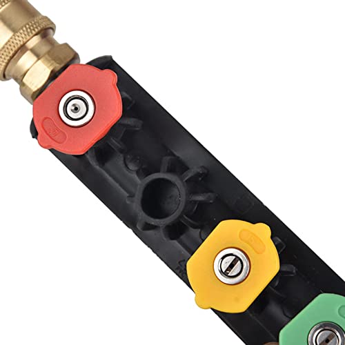 Leefasy Car Washer Pressure Washer Extension High Pressure Lance Cleaning Tools With 5Pcs Quick Nozzle Tips For Home #TOP3