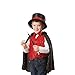 Melissa & Doug Magician Costume Role Play Set - Includes Hat, Cape, Wand, Magic Tricks