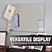 STEELMASTER by BankSupplies Magnetic Bulletin Board | 24 x 14 Inches | Silver | Includes 6 Magnets, 4 x 6 Dry Erase Board & Dry Erase Marker | Scratch Resistant Finish | Horizontal & Vertical Display