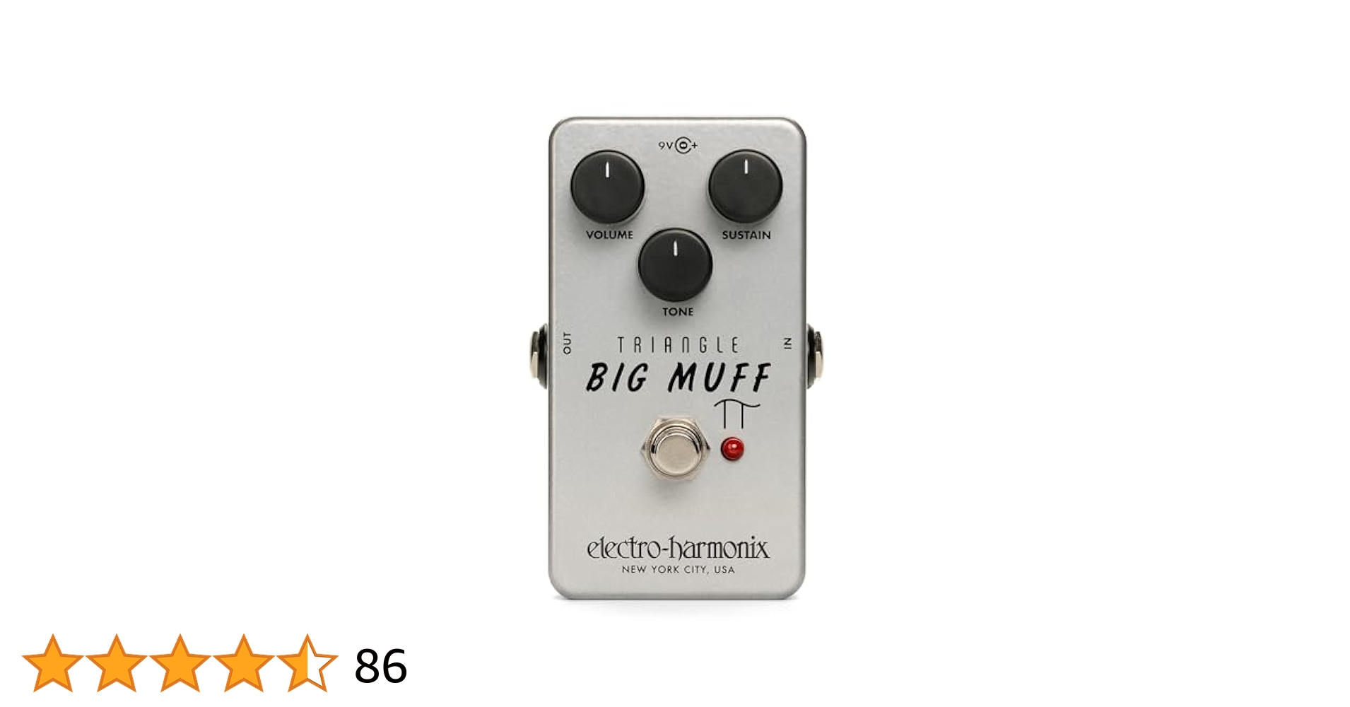 ギター Electro-Harmonix Triangle Big Muff Amazon.com: Electro-Harmonix Triangle Big Muff Pi Fuzz Pedal