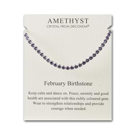 Philip Jones February Birthstone Bracelet with Amethyst Cover