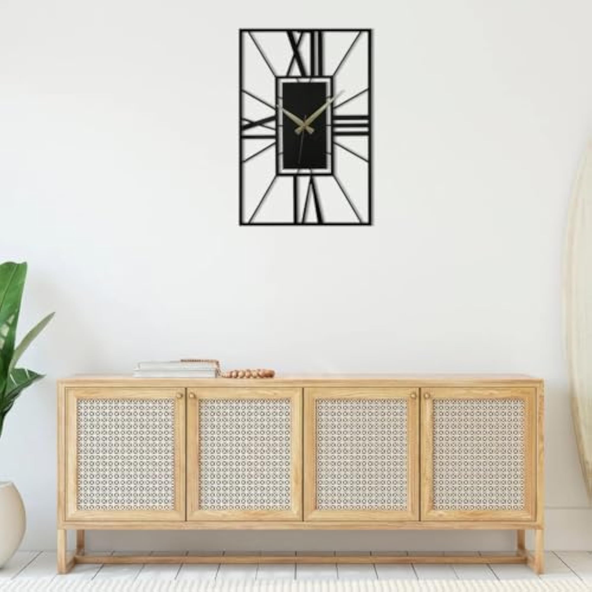 Roman Large Wall Clock, Rustic Farmhouse Decor