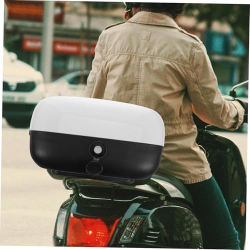 Boîte de rangement blanche arrière ABOOFAN coffre étanche moto - 6