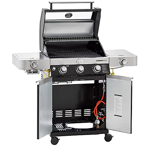 RÖSLE BBQ-Station Videro G3-S Vario+ 50mbar; schwarz; inkl. Abdeckhaube – Bild 4