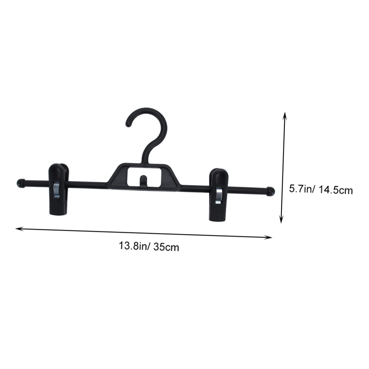 PRETYZOOM 10Pcs Non Slip Plastic Pants Clips for Underwear Storage Retractable Household Hanger for Wardrobe Easy to Use and Clean for Drying and Organizing Clothes