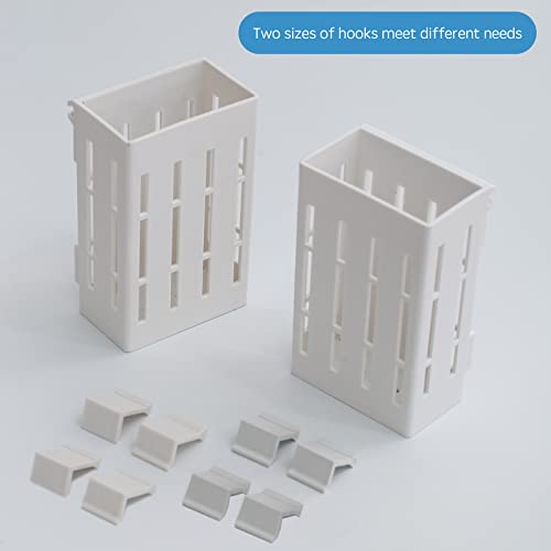 Dpucle 2Pcs Aquarium Plant Holder,Plastic Plant Cups For Aquarium,Hanging Aquatic Plant Pot For Fish Tank Plants Cultivation And Aquascape Decorations(White) #TOP1