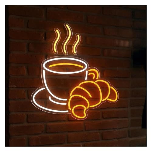 Néon Croissant enseigne lumineuse 45 cm haute luminosité pour magasin