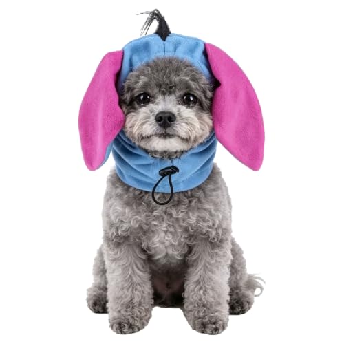 CHEERTAILS Dog Costume Hat with Donkey Ear for Dogs and Cats Funny Dog Halloween Christmas Costumes Headwear Small Medium Large Pet Cosplay Clothes for Party Birthday and Holiday S
