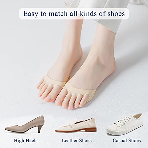 Image of Forefoot Pads Metatarsal Forefoot Pads for Women High Heels Shoes Honeycomb Fabric Soft Ball of Foot Cushion Pad for High Heel Toe Socks for Heels Women Men