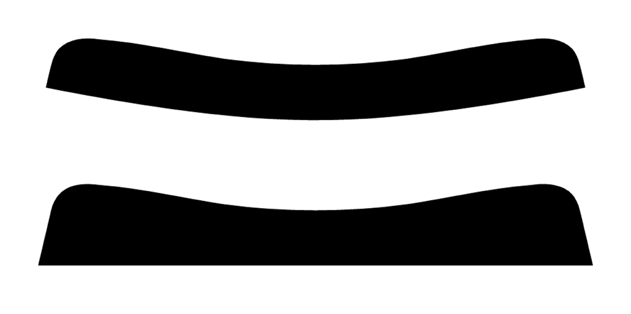 True Line Automotive Precut Window Tint Kit Nano Compatible with Dodge Charger Sedan 2015-2022 20% Sun Visor Only