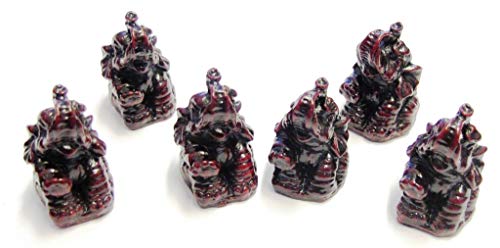 ICT Set de 6 Mini Elefantes de la Suerte de Resina de colección
